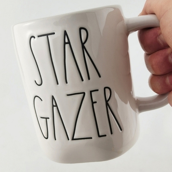 Rae Dunn Double Sided STAR GAZER Artisan White Coffee Mug Large  Letters - Picture 7 of 9